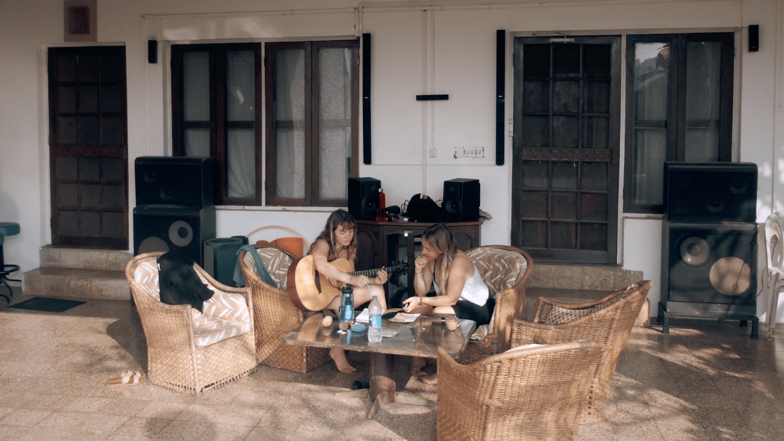 A porch, a guitar and an afternoon that isn't going anywhere