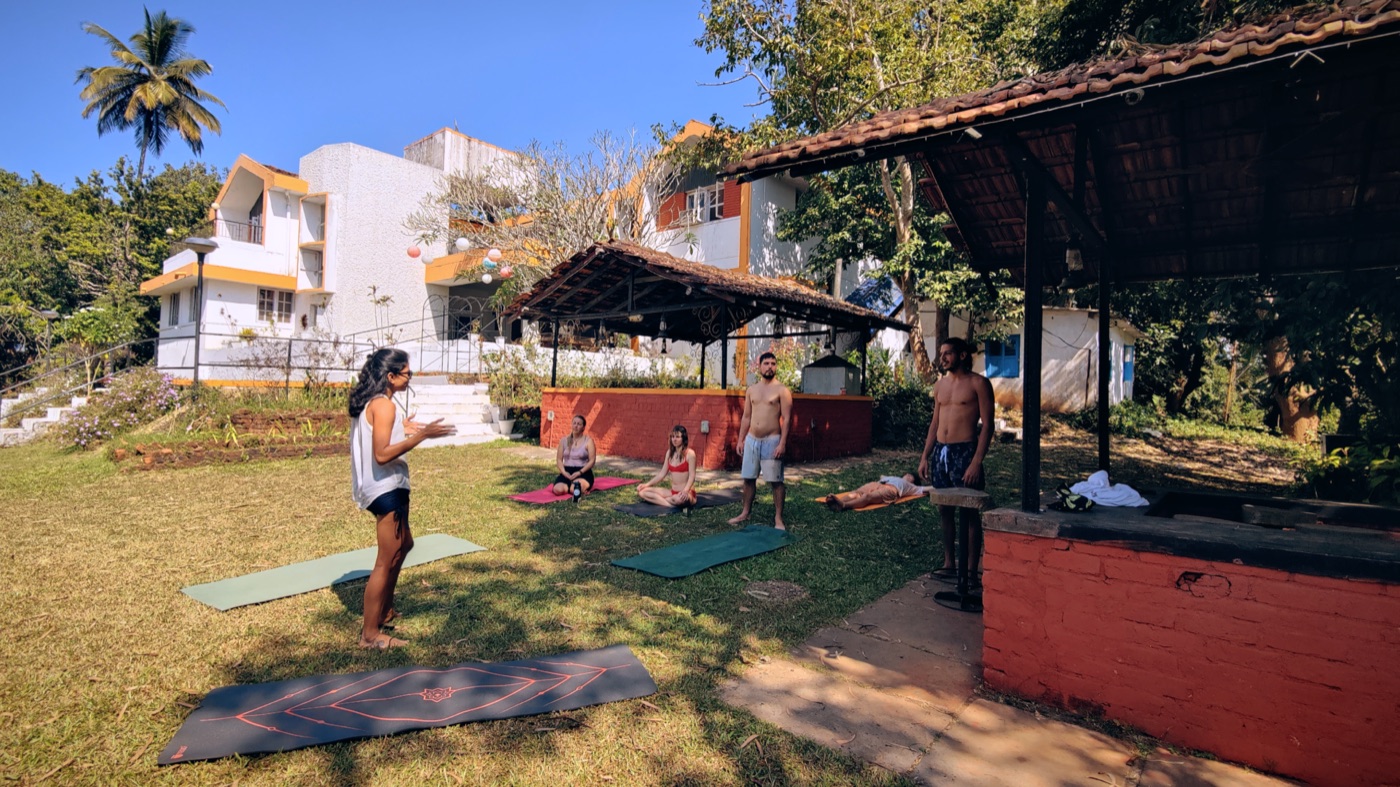 Morning yoga at Jungli